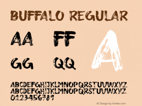 Buffalo Version 1.001;Fontself Maker 1.0.8 Font Sample