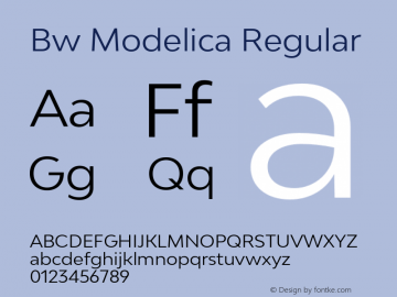 Bw Modelica Regular Version 2.000;PS 002.000;hotconv 1.0.88;makeotf.lib2.5.64775图片样张