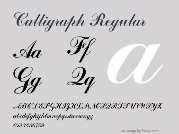 Calligraph 3.1图片样张