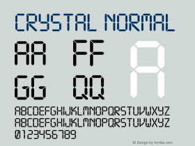 Crystal 3.1 Font Sample