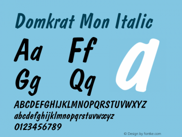 Domkrat Mon Italic 001.001图片样张