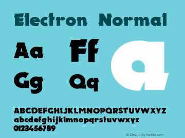 Electron 3.1 Font Sample