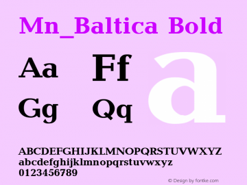 Mn_Baltica Bold 31 December 1996图片样张