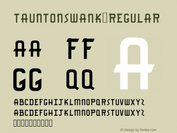 Taunton Swank Version 001.000 Font Sample