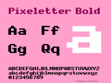Pixeletter Version 1.4图片样张