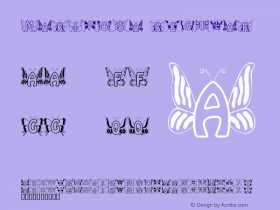 Mariposa Regular Macromedia Fontographer 4.1 16/11/99 Font Sample