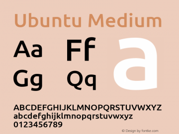 Ubuntu Medium 0.83图片样张