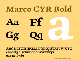 Marco CYR Bold Version 1.002图片样张