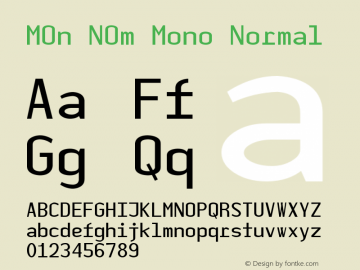 MOn NOm Mono Normal 2004图片样张