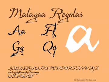 Malagua Altsys Fontographer 4.0.3 9/11/99图片样张