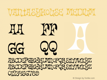 Vantasyhouse Version 001.000 Font Sample