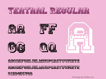 Teatral Regular Version 1.0图片样张