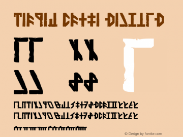 Dethek Stone Regular Version 2.00 January 19, 2011 Font Sample