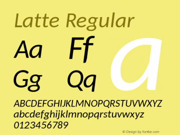 Latte Italic 1.14图片样张