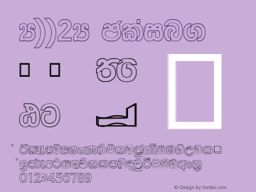 DL-Sriyani. 1.0 Sat Feb 15 02:38:09 1997 Font Sample