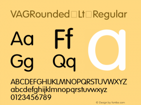 VAGRounded Lt-Normal 图片样张