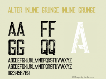 Alter Inline Grunge Version 1.000图片样张