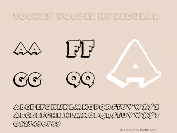 Tooney Noodle NF Version 1.003 Font Sample