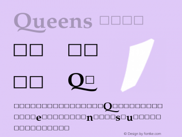 Queens-Bold Version 1.001图片样张