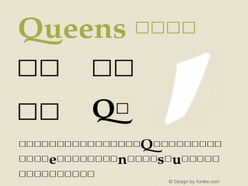 Queens-Bold Version 1.001图片样张