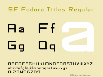 SF Fedora Titles ver 1.0; 1999. Freeware.图片样张