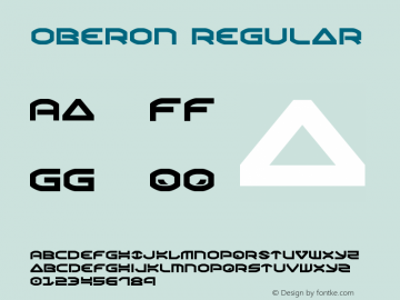 Oberon Version 3.0; 2017 Font Sample