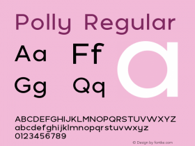 Polly Regular Version 2.000图片样张