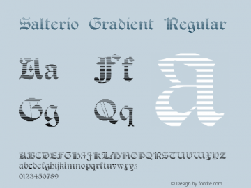 Salterio Gradient Version 1.000 2012 initial release图片样张
