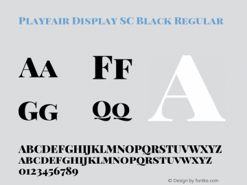 Playfair Display SC Black Version 1.004;PS 001.004;hotconv 1.0.70;makeotf.lib2.5.58329; ttfautohint (v0.96) -l 42 -r 42 -G 200 -x 14 -w 