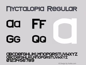 Nyctalopia Regular 2图片样张