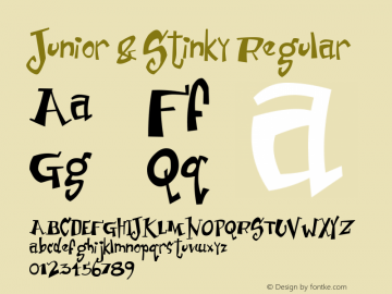 Junior & Stinky 1.0 - Robotic Attack Fonts图片样张