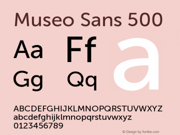 MuseoSans-500 1.000 Font Sample