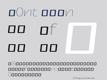 F0nt Thin Version 0.1-alpha1图片样张
