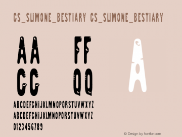 GS_SlimOne_Bestiary Version 1.000 Font Sample