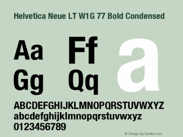 HelveticaNeueLTW1G-BdCn Version 1.100;PS 001.001;hotconv 1.0.38图片样张