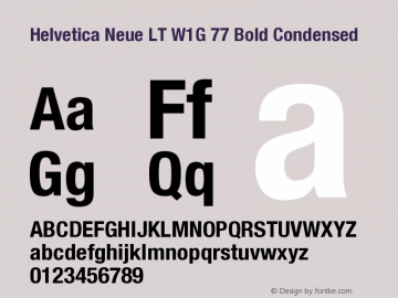 HelveticaNeueLTW1G-BdCn Version 1.100;PS 001.001;hotconv 1.0.38图片样张