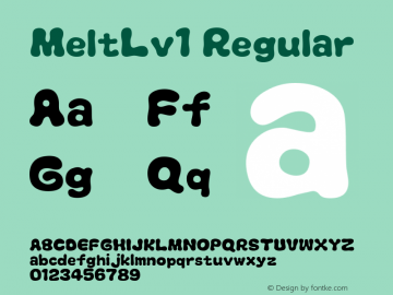 MeltLv1 Macromedia Fontographer 4.1J 07.7.16图片样张