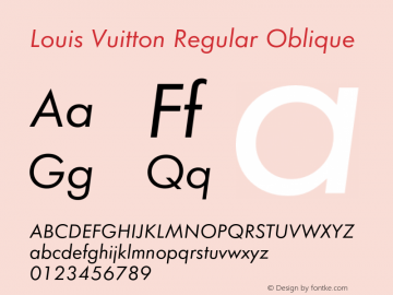 Tipografia louis vuitton top