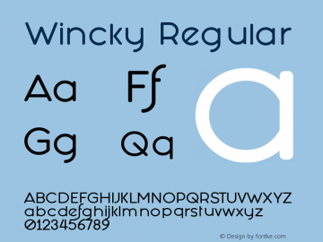 Wincky Version 1.00 Font Sample