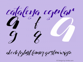 cataleya Version 1.000 Font Sample