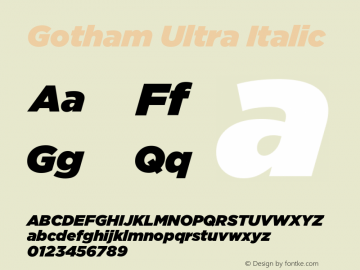 Gotham-UltraItalic 001.000图片样张