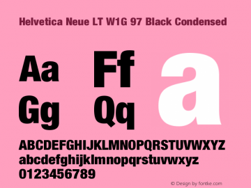 HelveticaNeueLTW1G-BlkCn Version 1.100;PS 001.001;hotconv 1.0.38图片样张