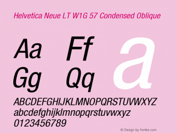 HelveticaNeueLTW1G-CnO Version 1.100;PS 001.001;hotconv 1.0.38 Font Sample