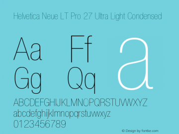 HelveticaNeueLTPro-UltLtCn Version 1.000;PS 001.000;Core 1.0.38图片样张