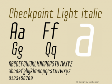 Checkpoint-Lightitalic Version 1.100图片样张