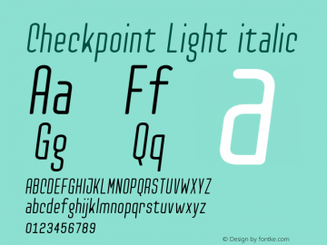 Checkpoint-Lightitalic Version 1.100图片样张