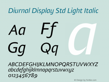 DiurnalDisplayStd-LtIta Version 1.0; 2016图片样张