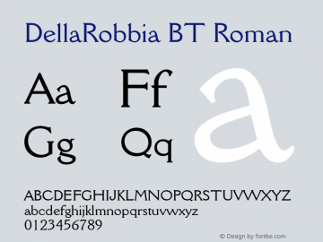 DellaRobbia BT Roman Version 2.001 mfgpctt 4.4图片样张