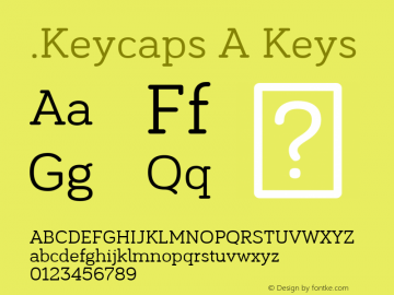 .Keycaps A Keys 10.5d23e8 Font Sample