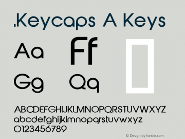 .Keycaps A Keys 10.5d29e15 Font Sample